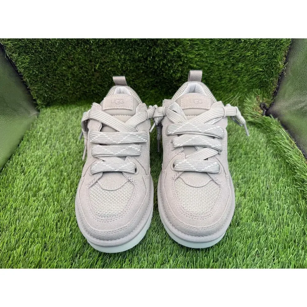 UGG Lo Lowmel 1168890BLK Athletic Sneaker Women's 8 Beige Suede Running Sports
